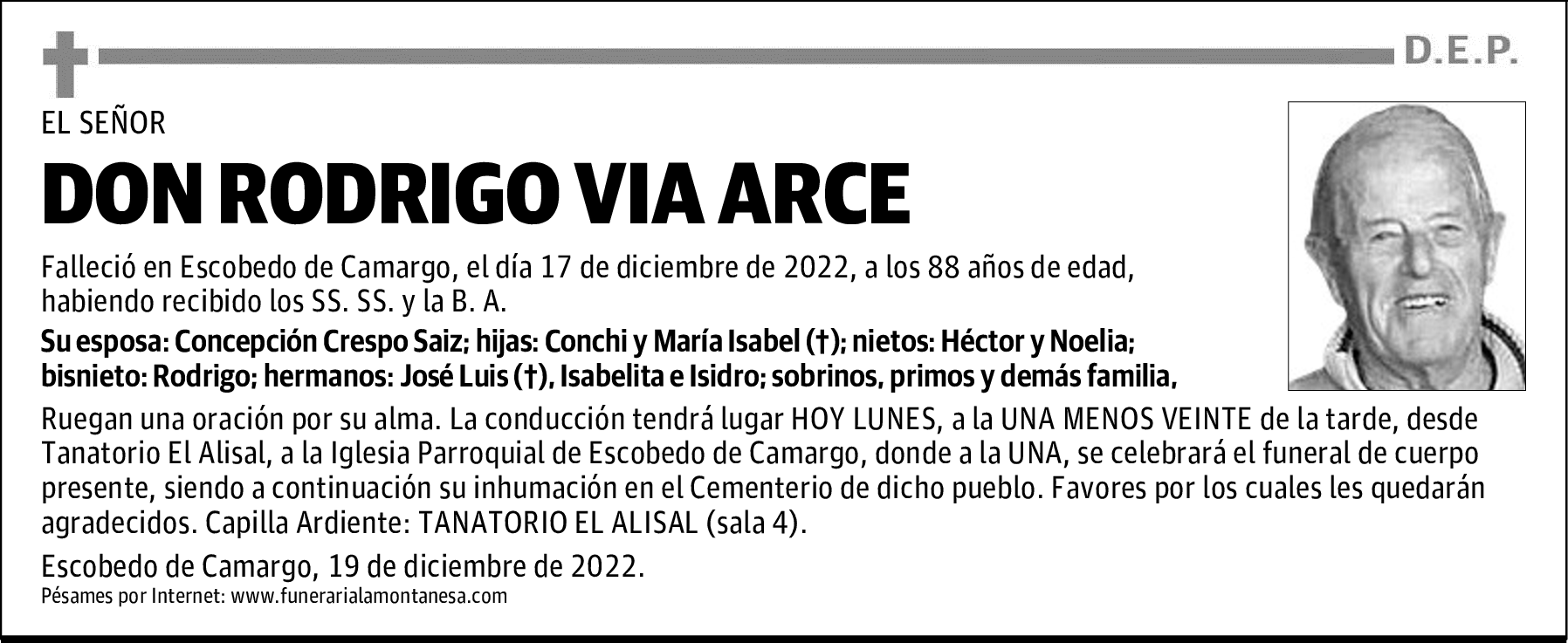 DON RODRIGO VIA ARCE