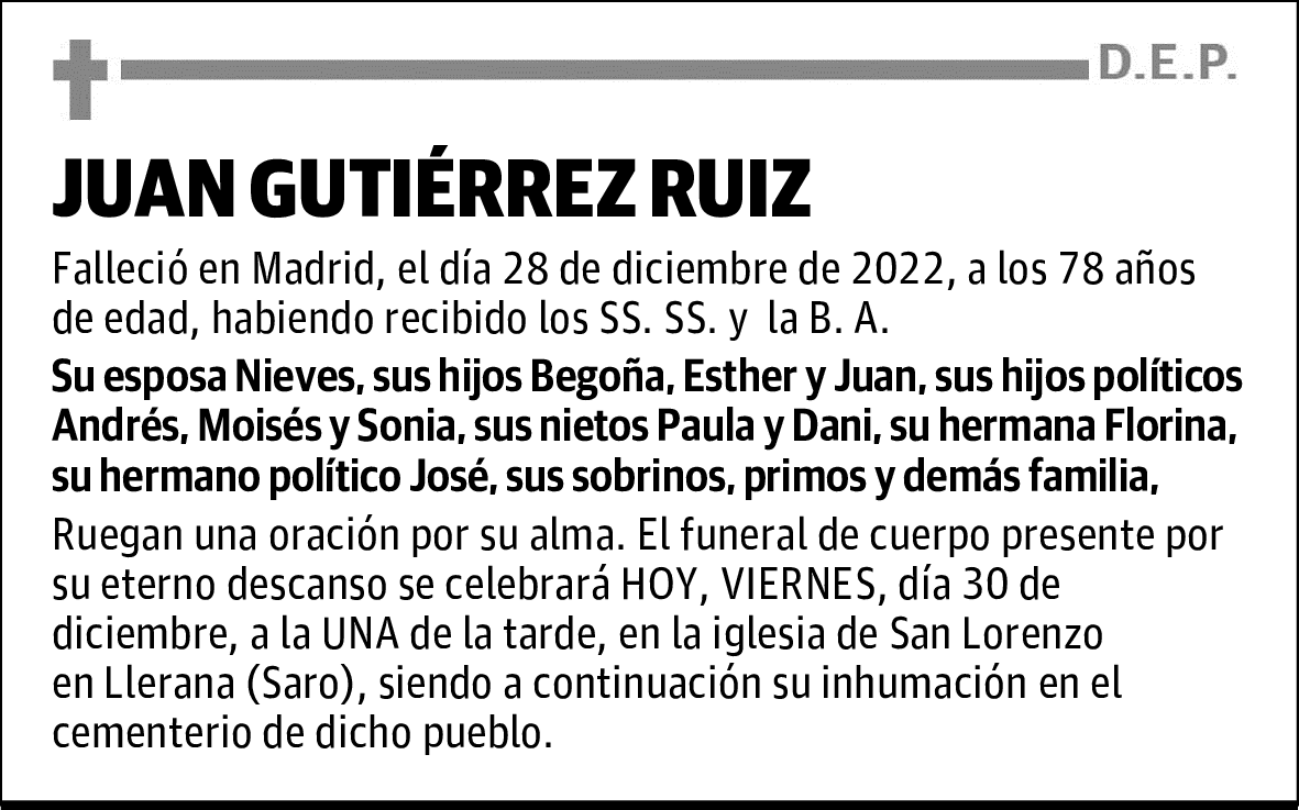 JUAN GUTIÉRREZ RUIZ