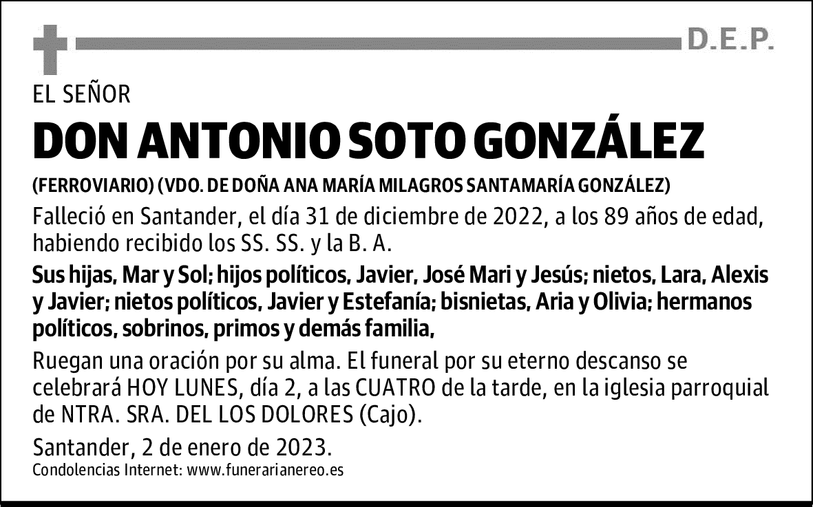 DON ANTONIO SOTO GONZÁLEZ