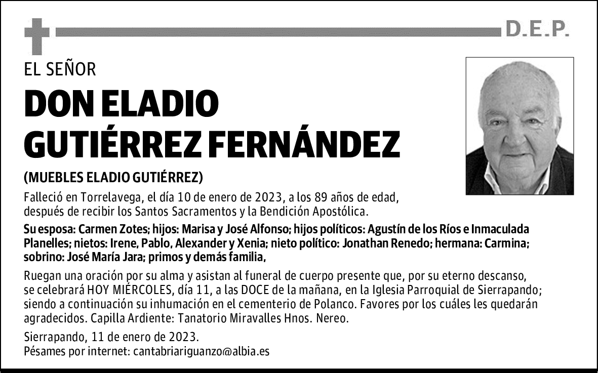 DON ELADIO GUTIÉRREZ FERNÁNDEZ