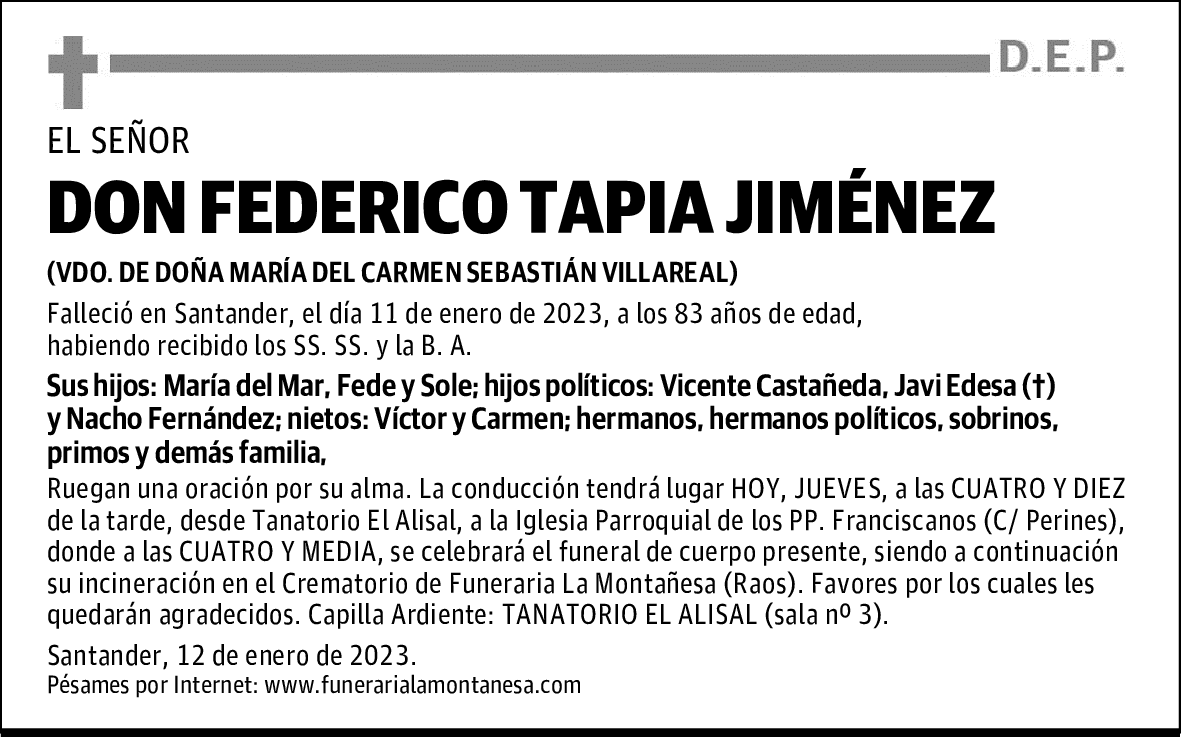 DON FEDERICO TAPIA JIMÉNEZ