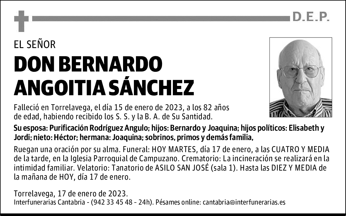 DON BERNARDO ANGOITIA SÁNCHEZ