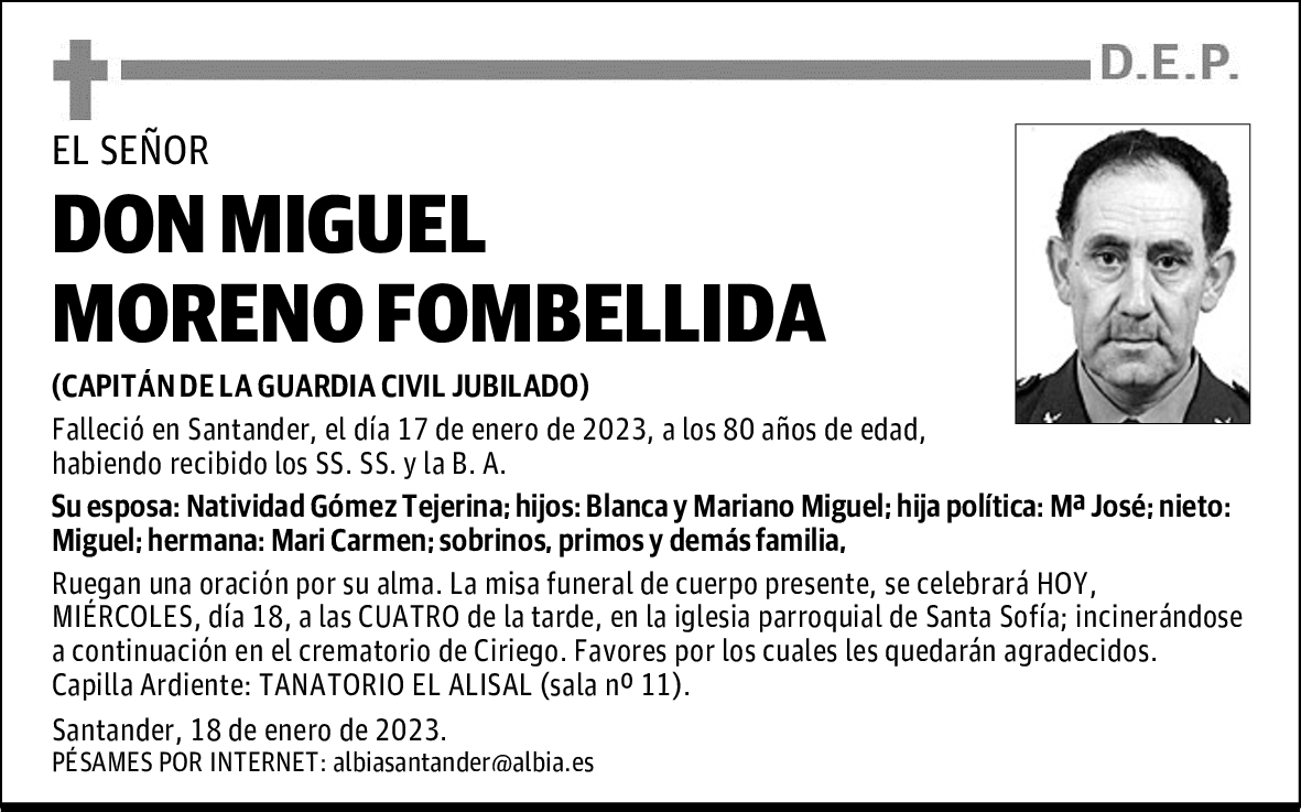 DON MIGUEL MORENO FOMBELLIDA