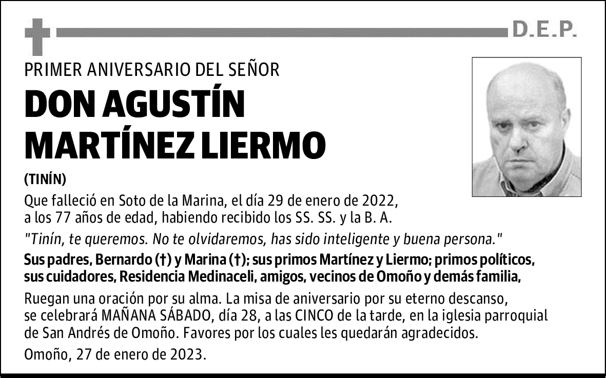 DON AGUSTÍN MARTÍNEZ LIERMO