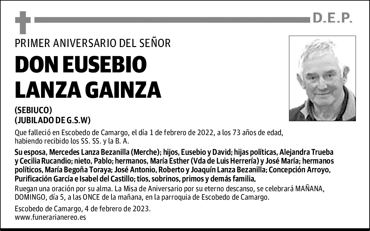 DON EUSEBIO LANZA GAINZA