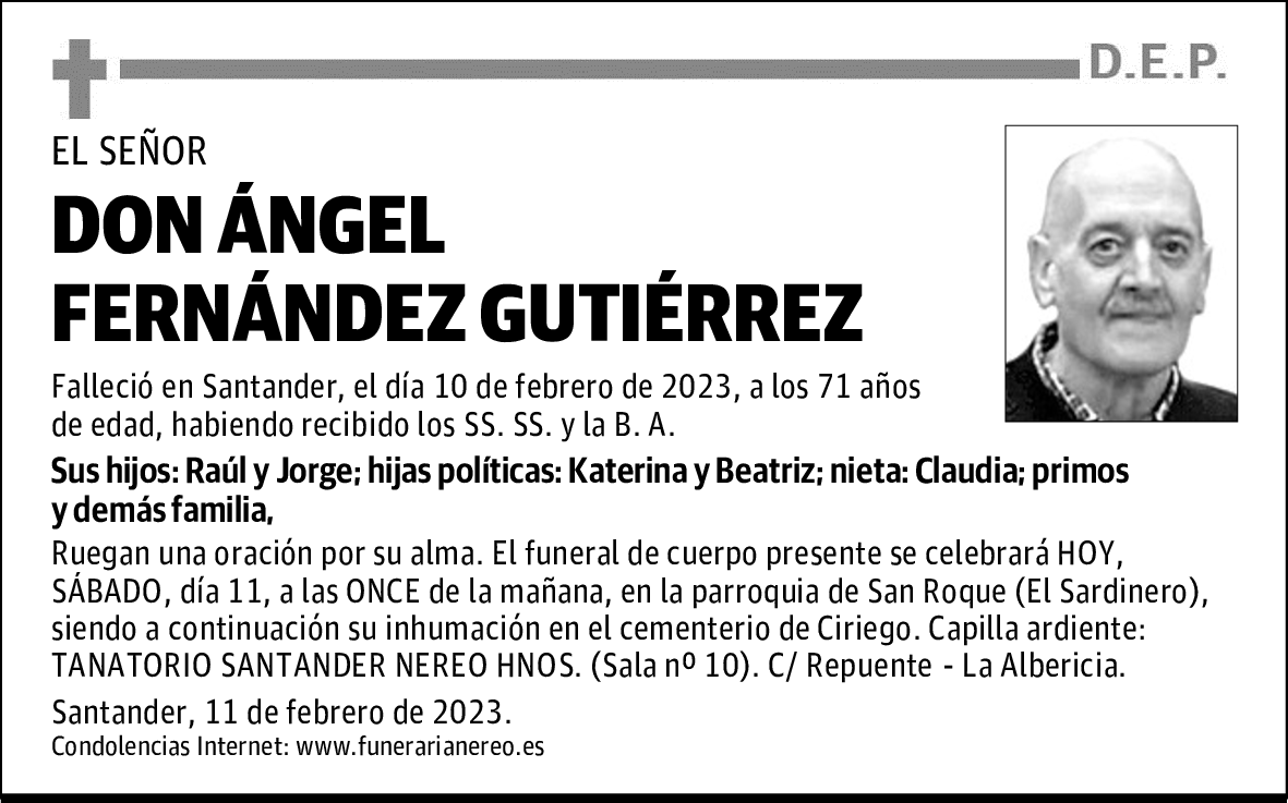 DON ÁNGEL FERNÁNDEZ GUTIÉRREZ
