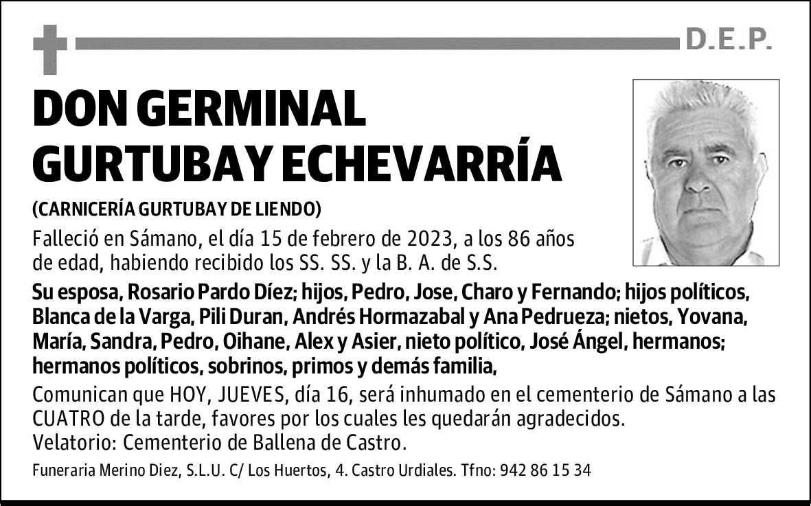 DON GERMINAL GURTUBAY ECHEVARRÍA