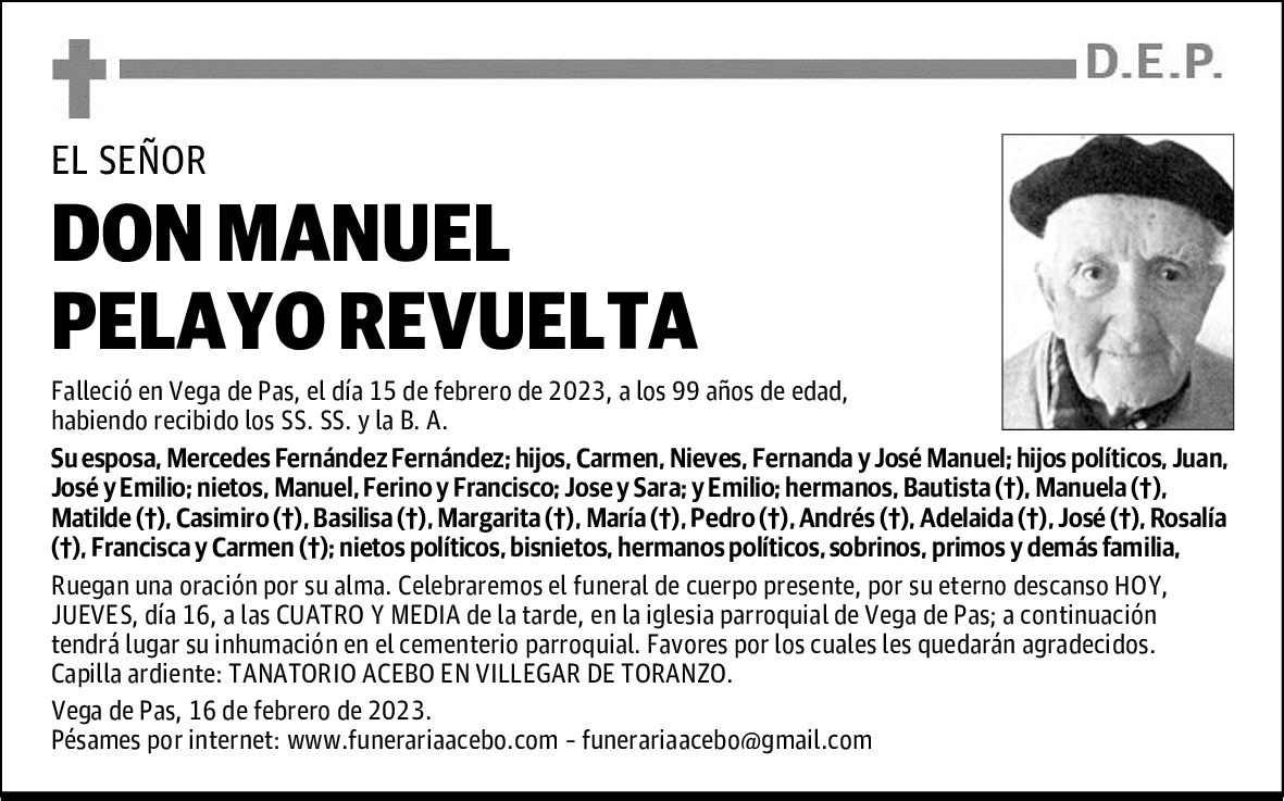 DON MANUEL PELAYO REVUELTA