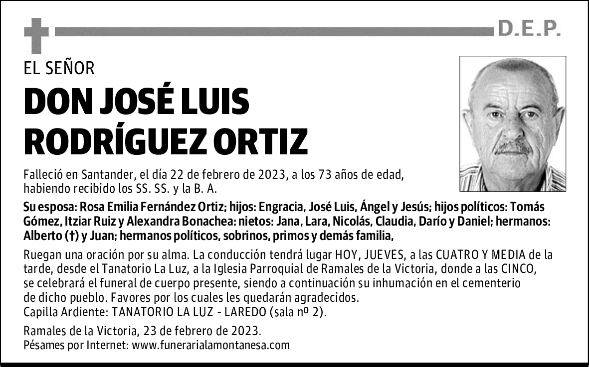 DON JOSÉ LUIS RODRÍGUEZ ORTIZ