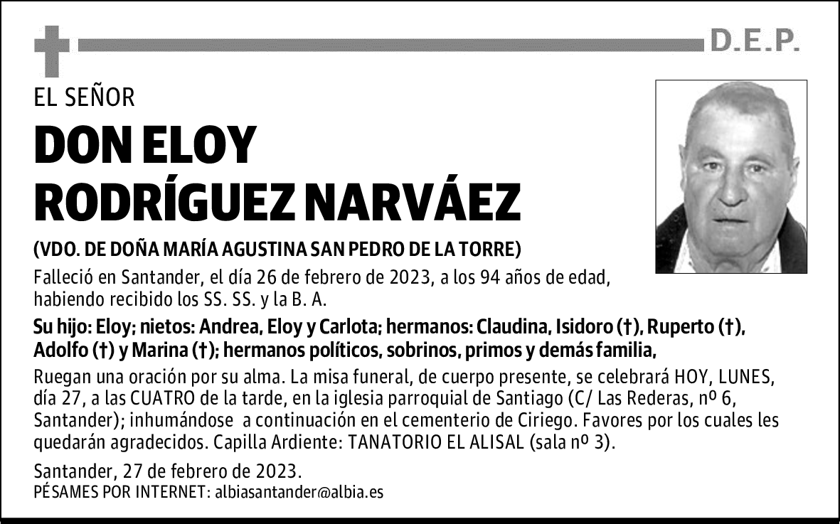 DON ELOY RODRÍGUEZ NARVÁEZ