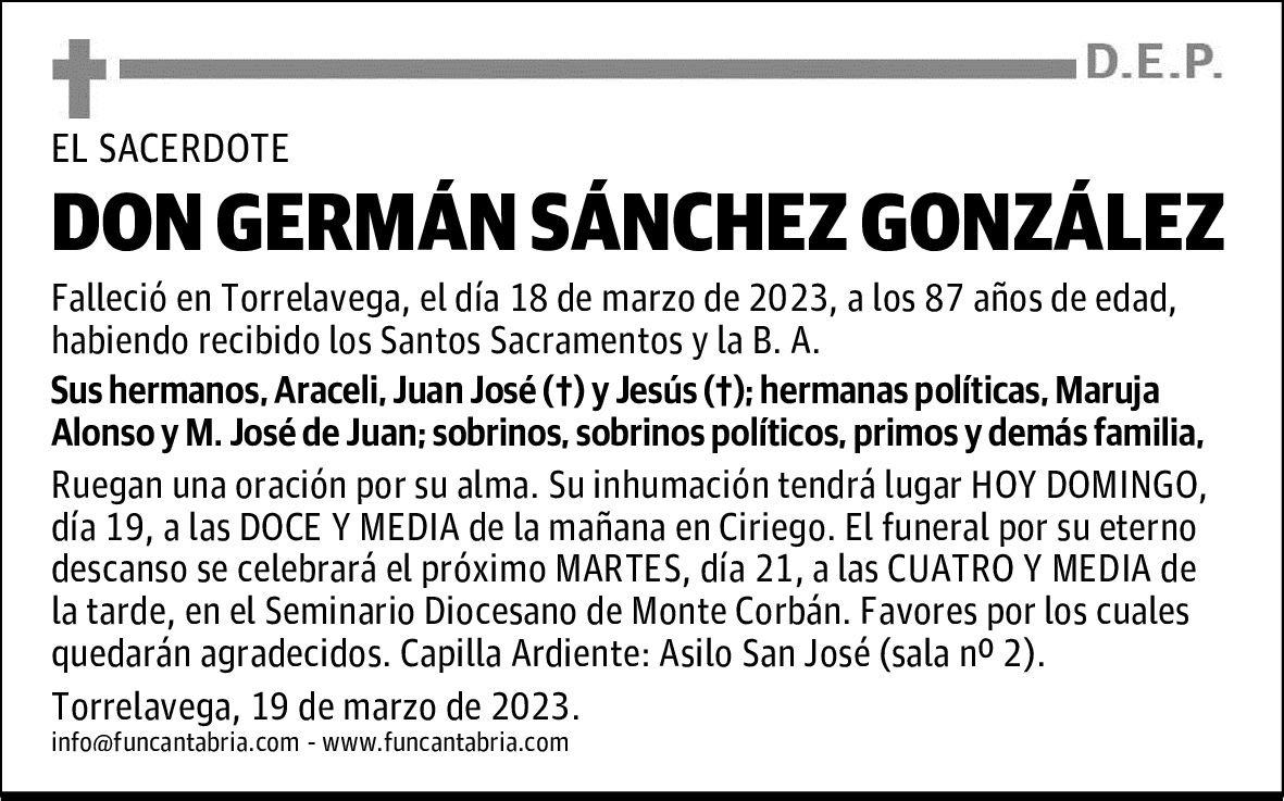 DON GERMÁN SÁNCHEZ GONZÁLEZ