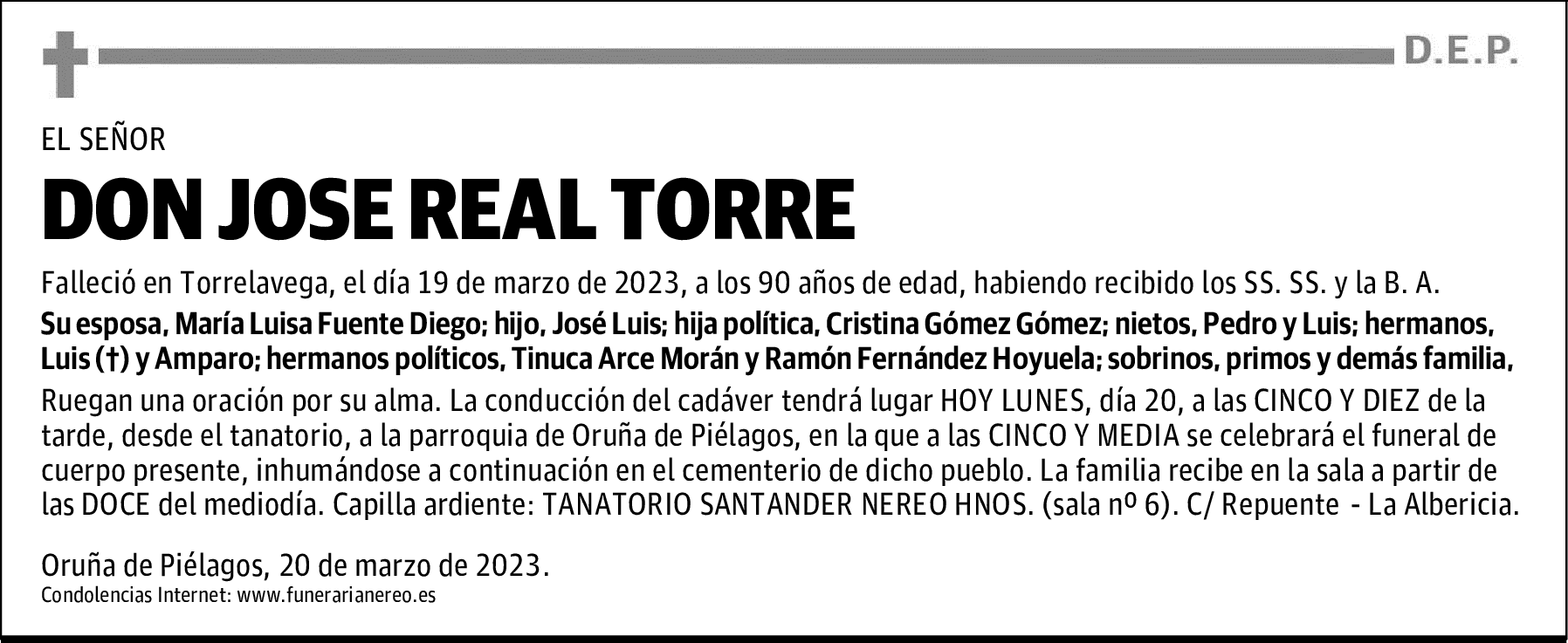 DON JOSE REAL TORRE
