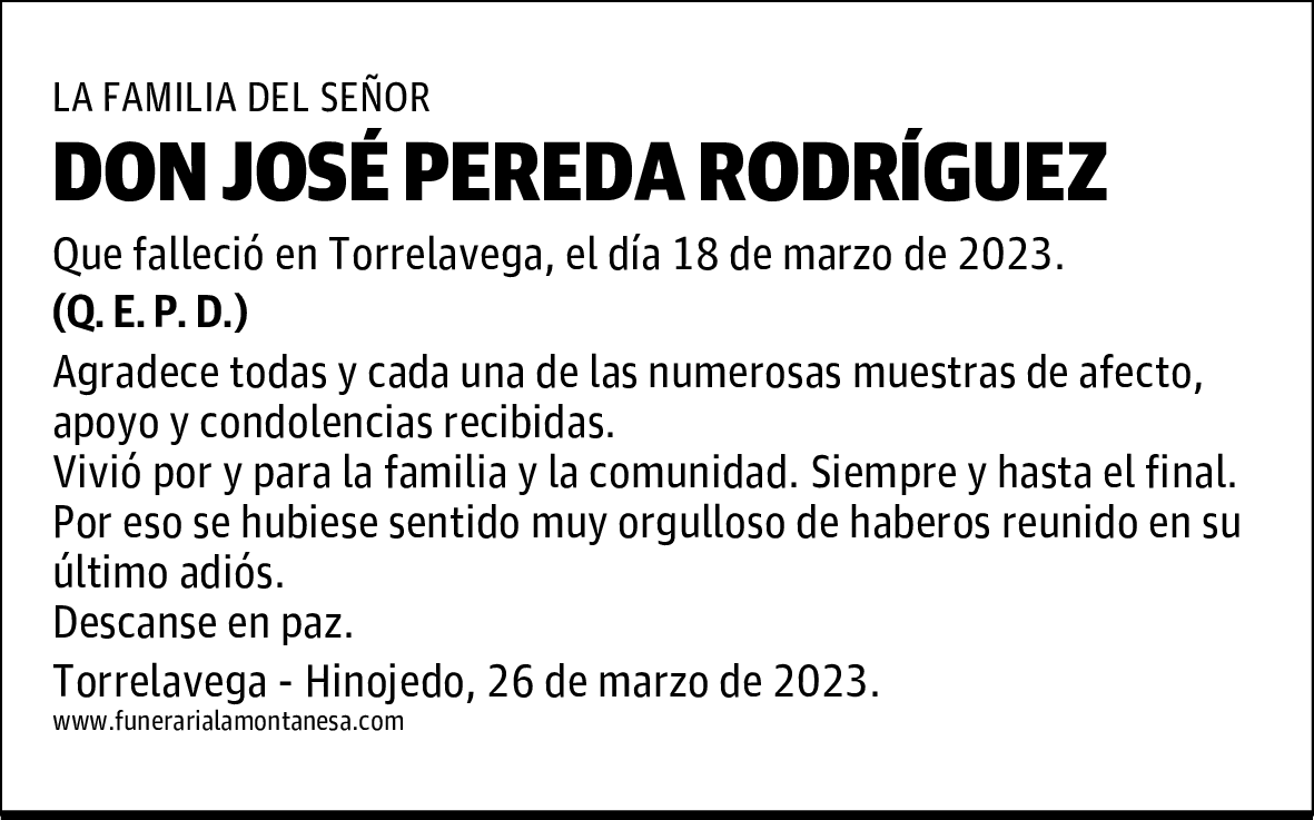 DON JOSÉ PEREDA RODRÍGUEZ