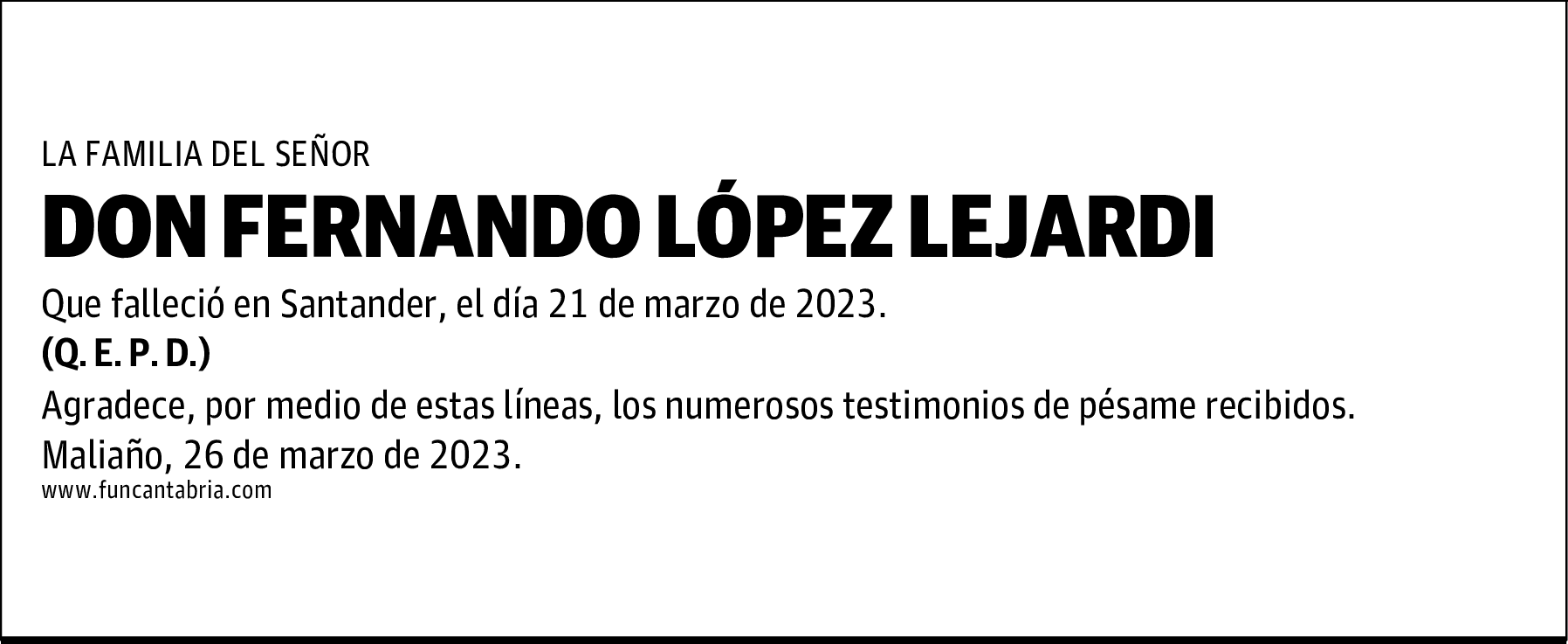 DON FERNANDO LÓPEZ LEJARDI