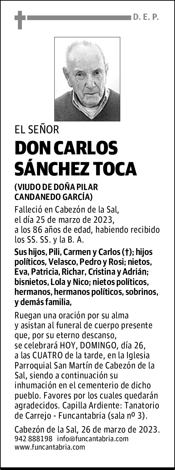 DON CARLOS SÁNCHEZ TOCA