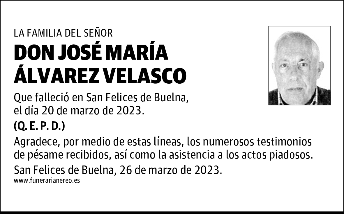 DON JOSÉ MARÍA ÁLVAREZ VELASCO