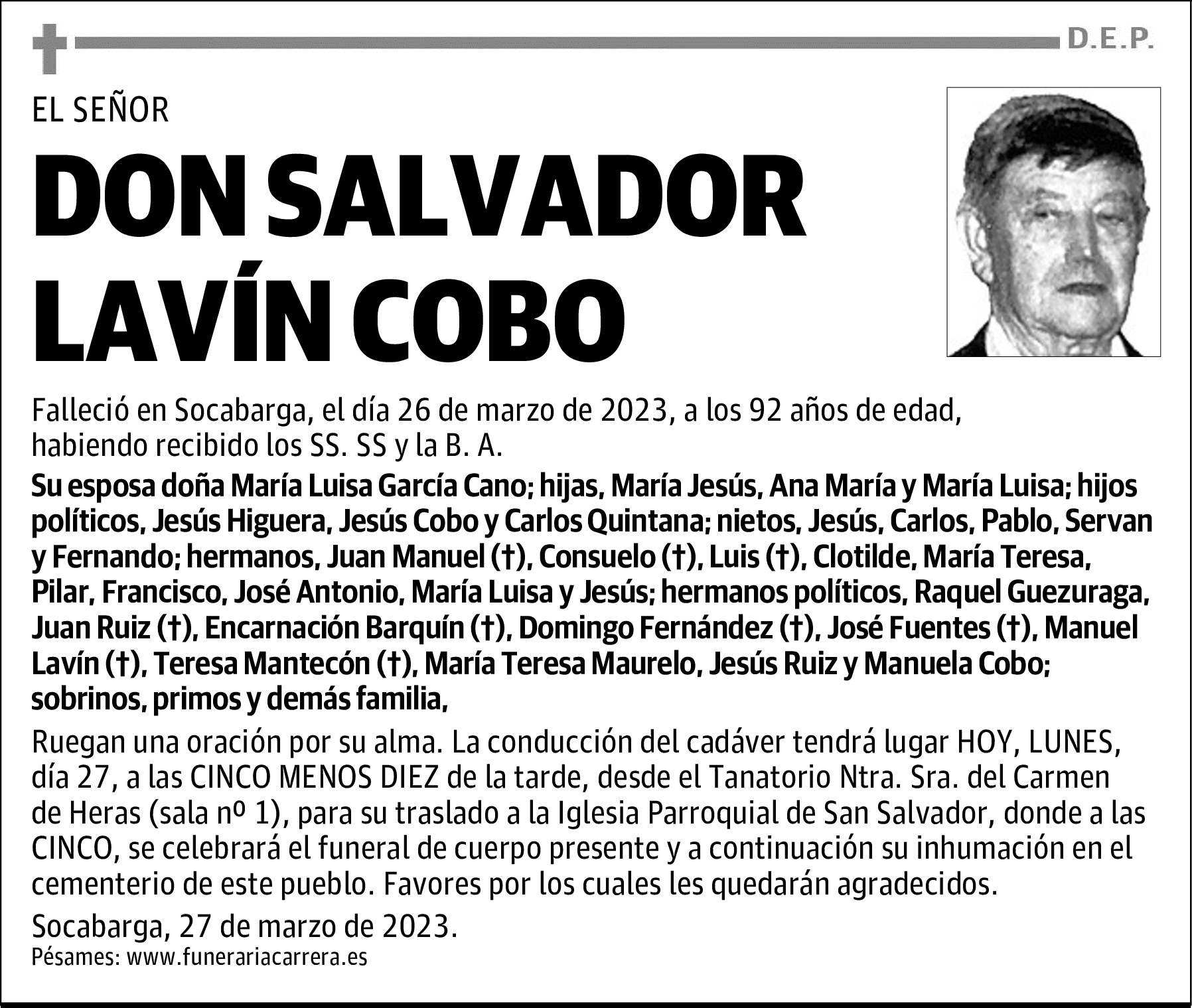 DON SALVADOR LAVÍN COBO