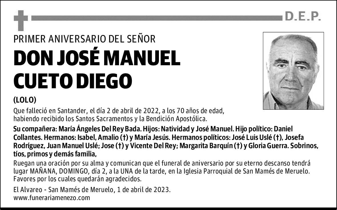 DON JOSÉ MANUEL CUETO DIEGO