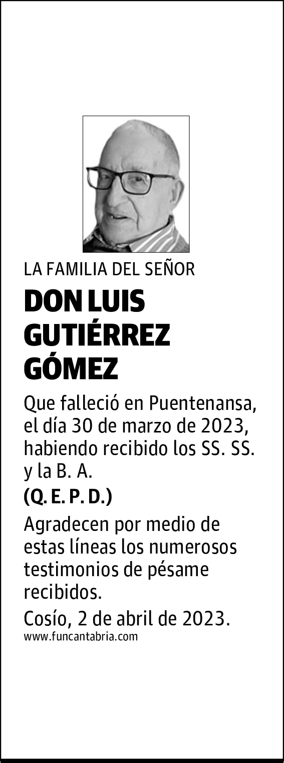 DON LUIS GUTIÉRREZ GÓMEZ