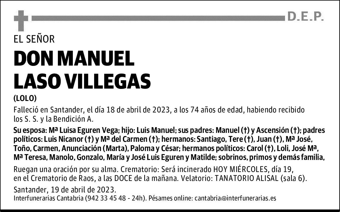 DON MANUEL LASO VILLEGAS