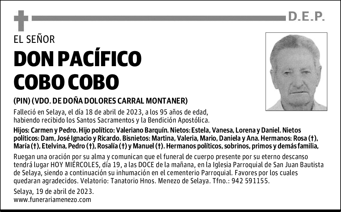 DON PACÍFICO COBO COBO