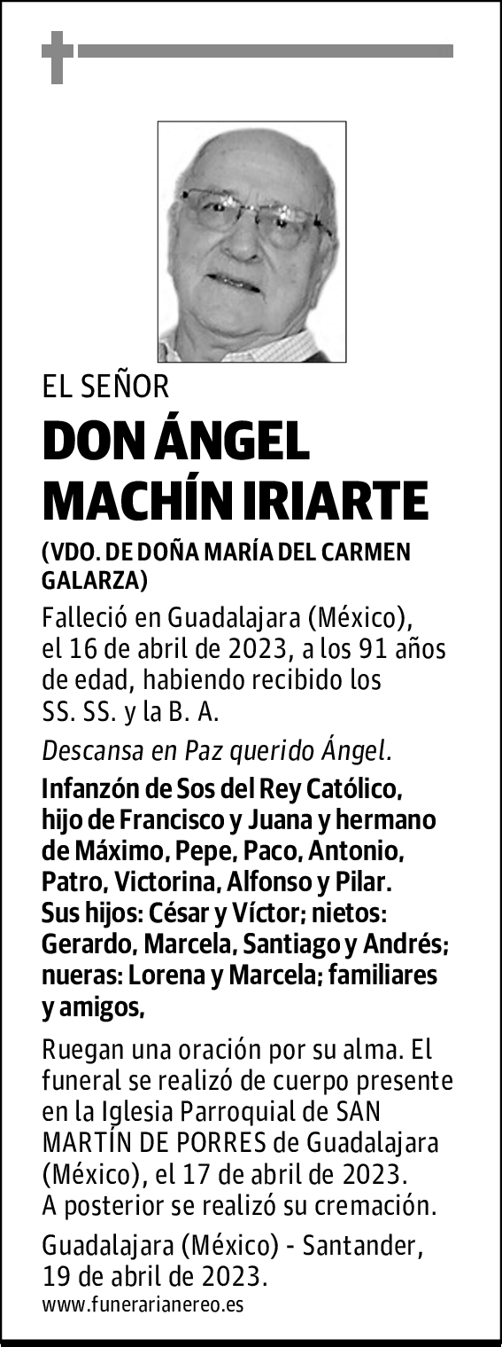 DON ÁNGEL MACHÍN IRIARTE
