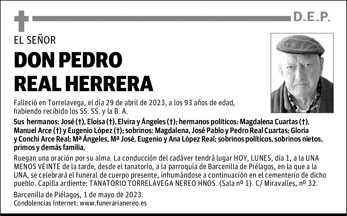 DON PEDRO REAL HERRERA