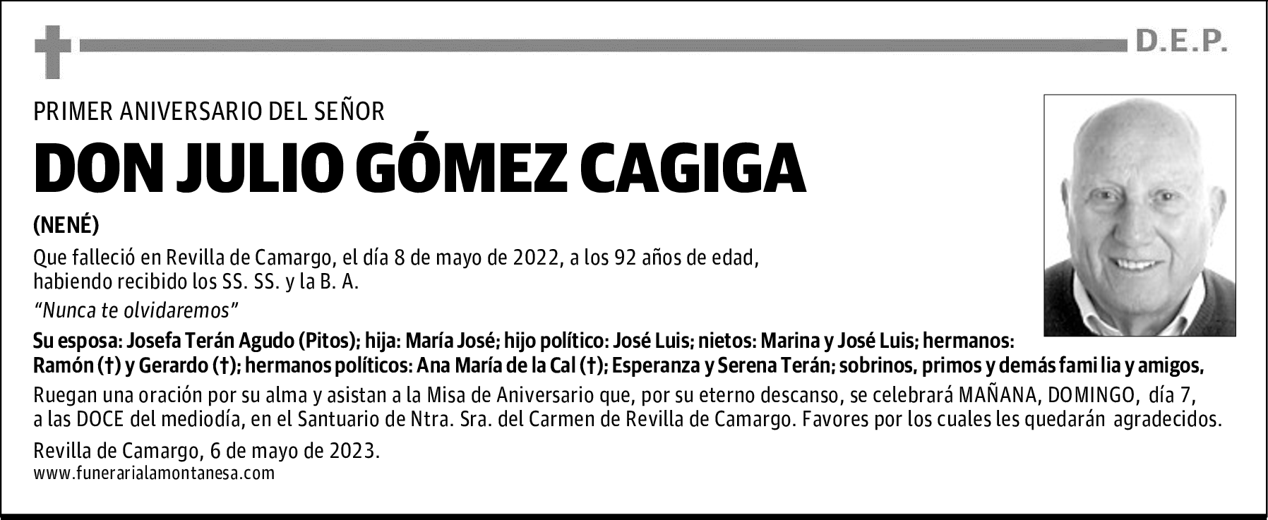 DON JULIO GÓMEZ CAGIGA