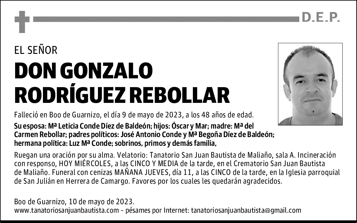 DON GONZALO RODRÍGUEZ REBOLLAR