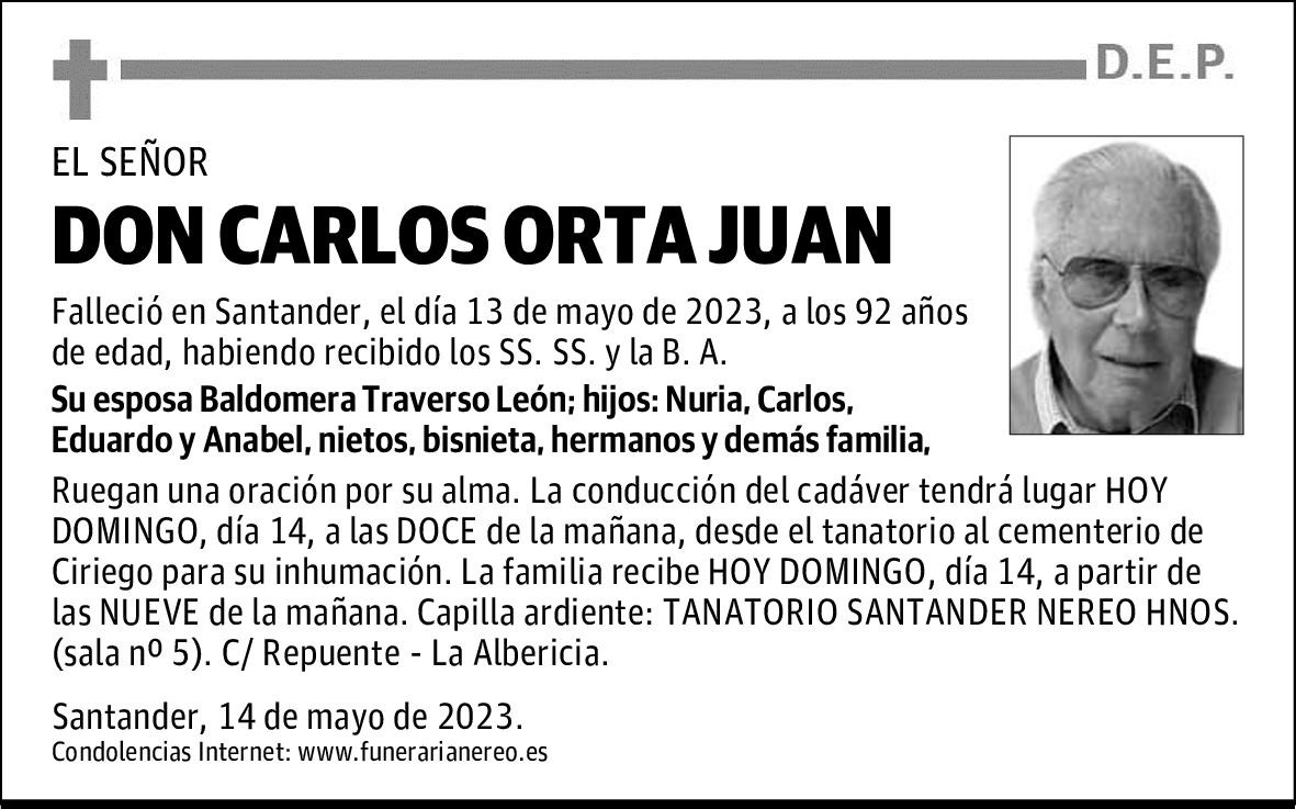 DON CARLOS ORTA JUAN