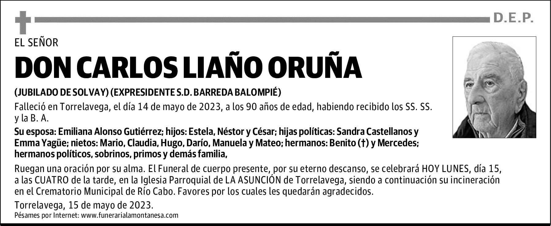 DON CARLOS LIAÑO ORUÑA