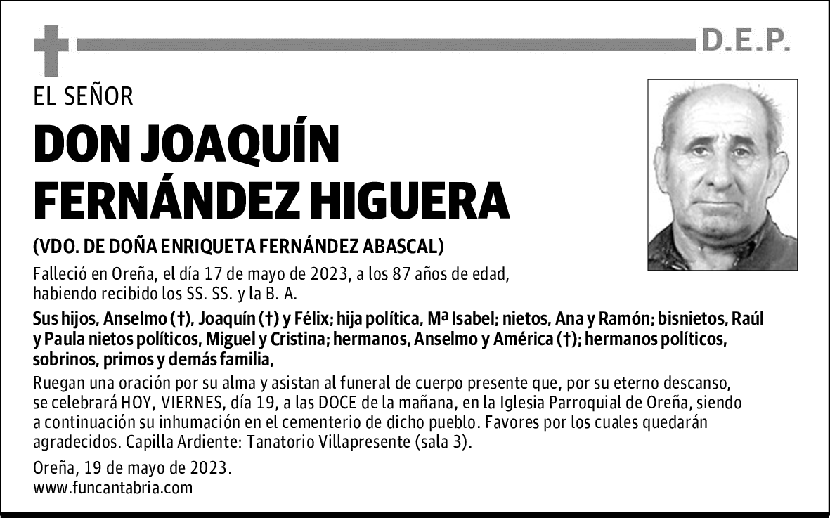 DON JOAQUÍN FERNÁNDEZ HIGUERA