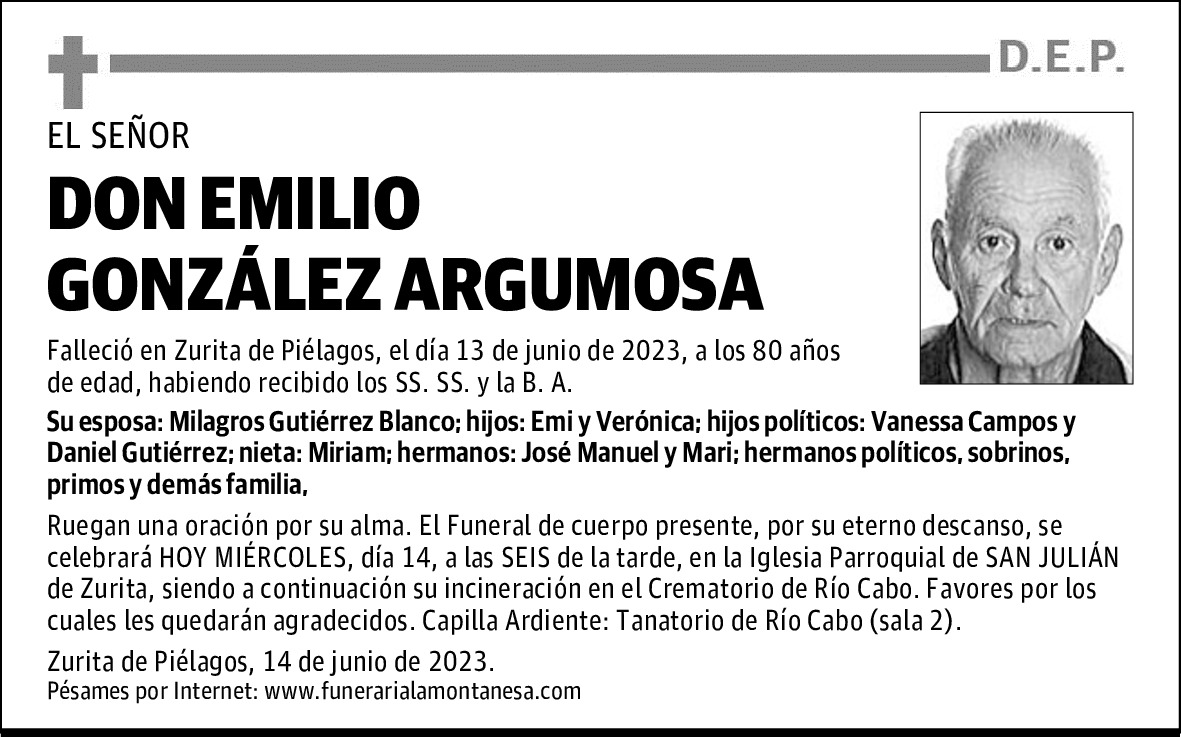 DON EMILIO GONZÁLEZ ARGUMOSA