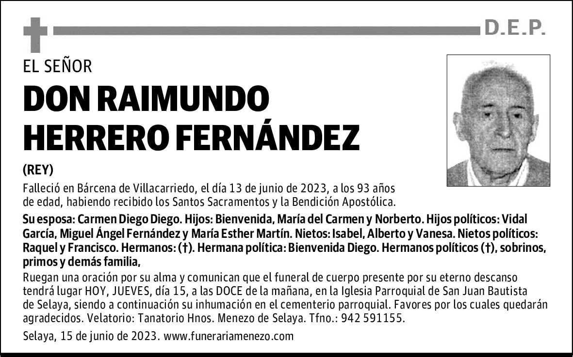 DON RAIMUNDO HERRERO FERNÁNDEZ