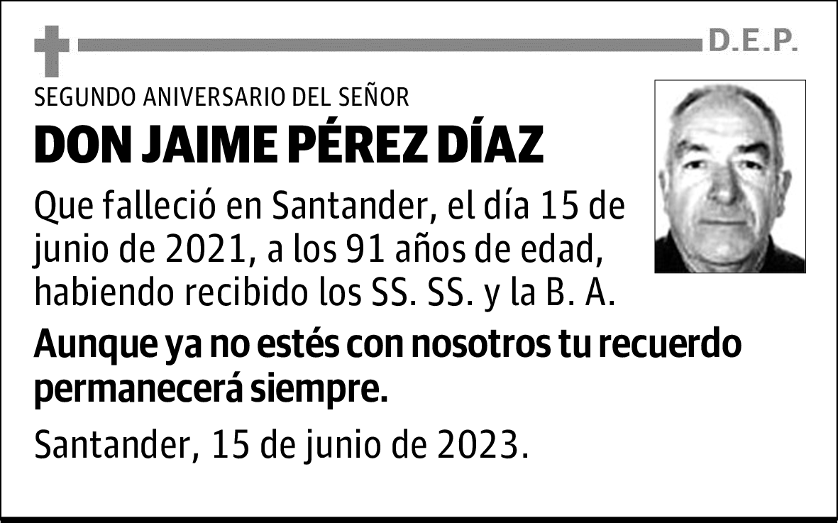 DON JAIME PÉREZ DÍAZ