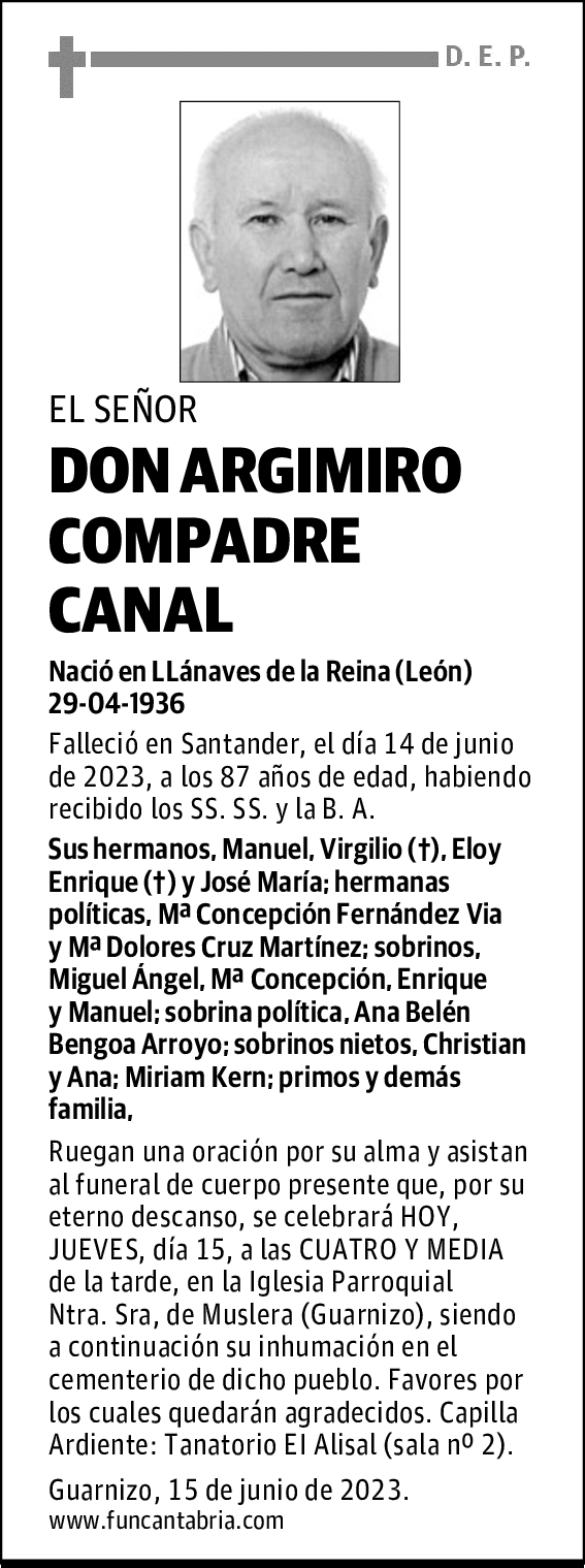 DON ARGIMIRO COMPADRE CANAL