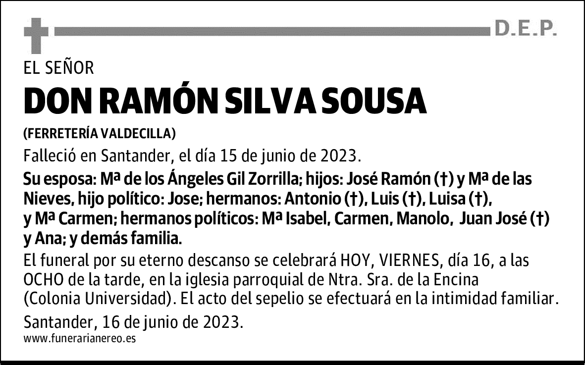 DON RAMÓN SILVA SOUSA