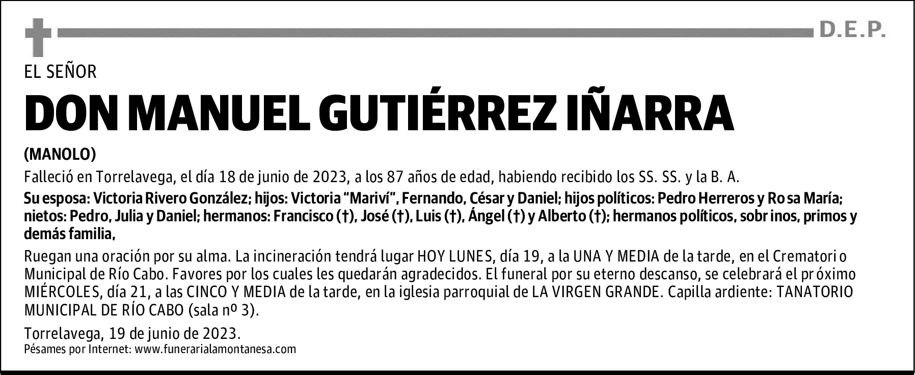 DON MANUEL GUTIÉRREZ IÑARRA