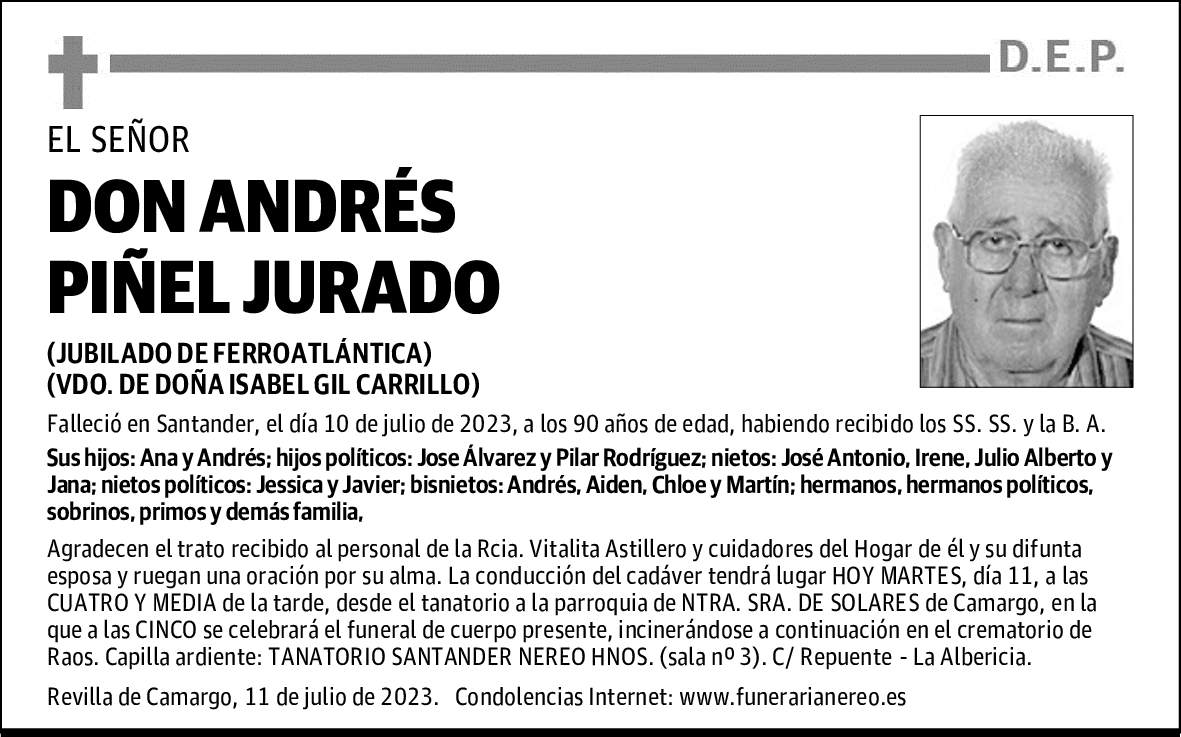 DON ANDRÉS PIÑEL JURADO