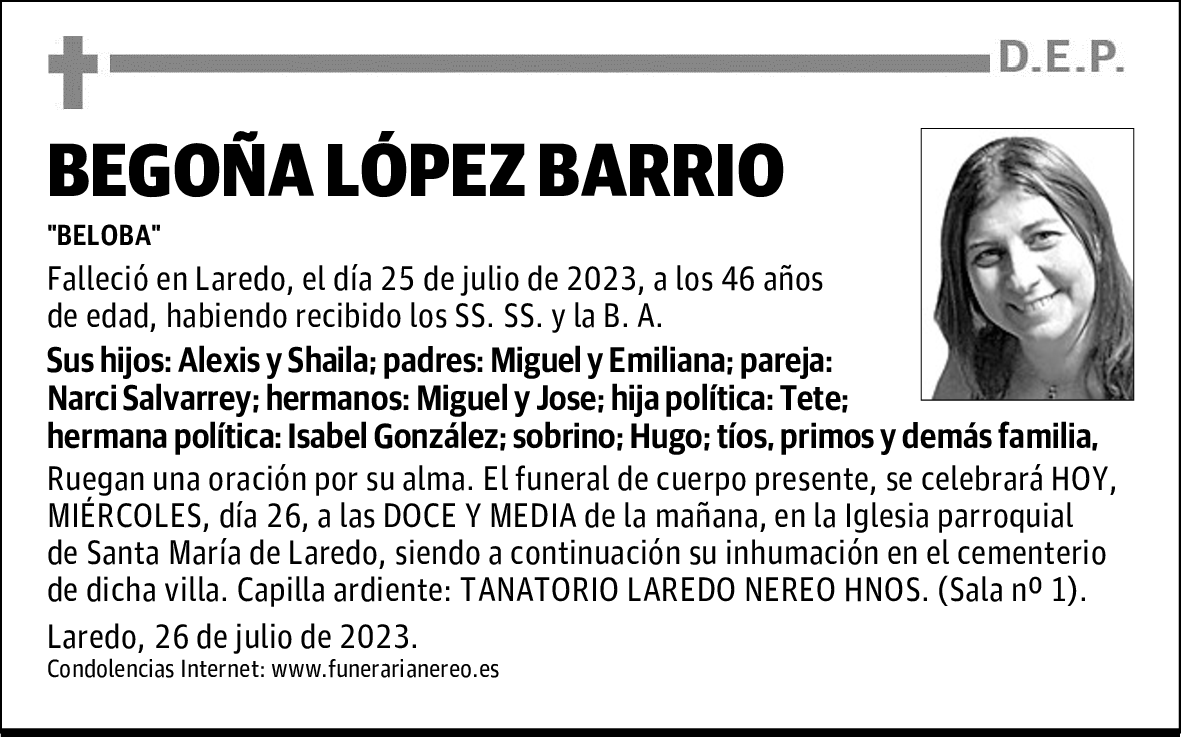 BEGOÑA LÓPEZ BARRIO