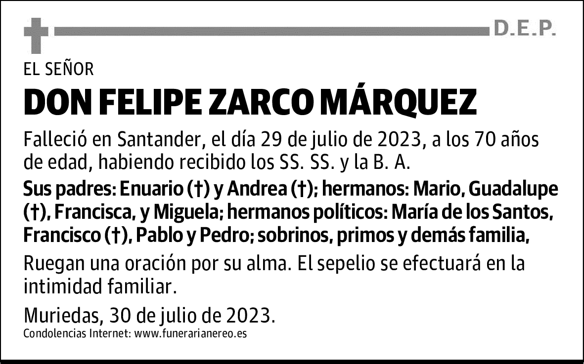 DON FELIPE ZARCO MÁRQUEZ