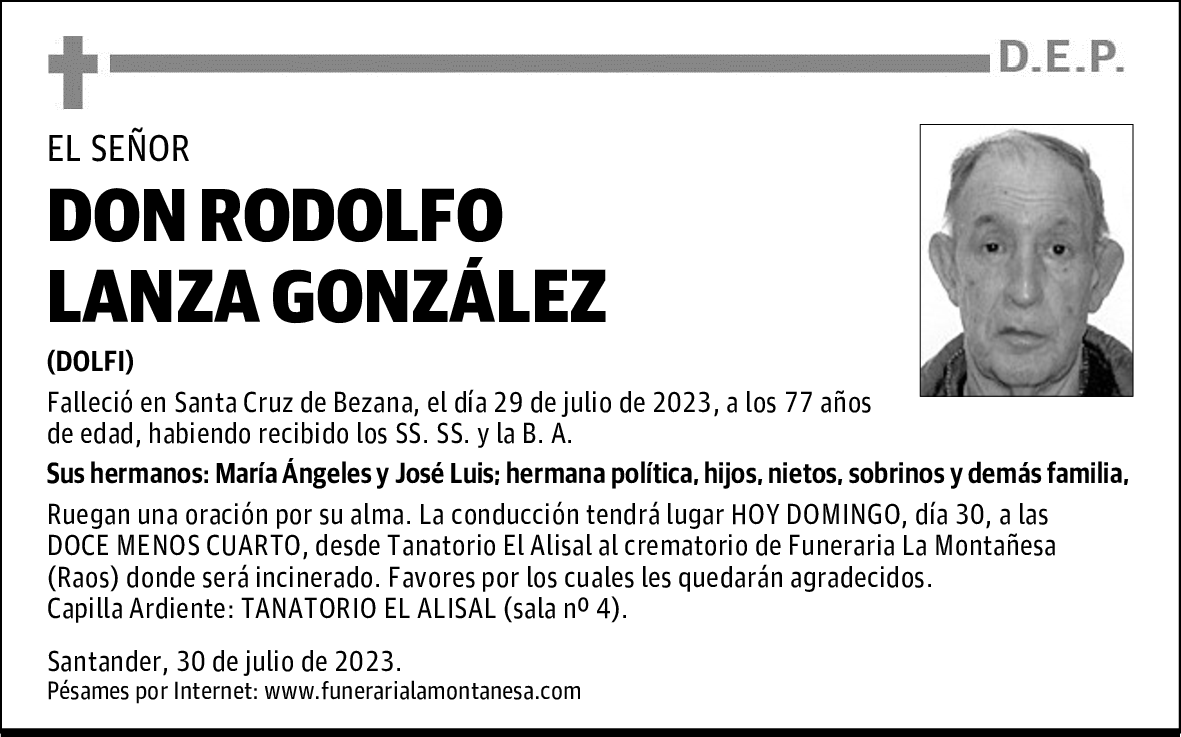 DON RODOLFO LANZA GONZÁLEZ