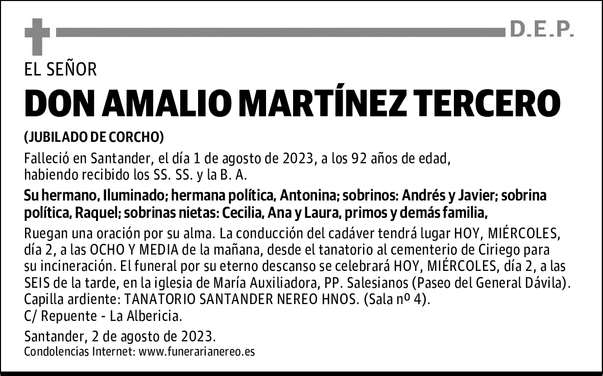 DON AMALIO MARTÍNEZ TERCERO