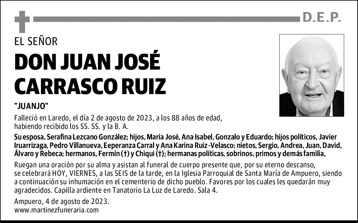 DON JUAN JOSÉ CARRASCO RUIZ
