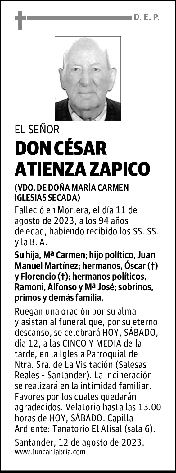 DON CÉSAR ATIENZA ZAPICO