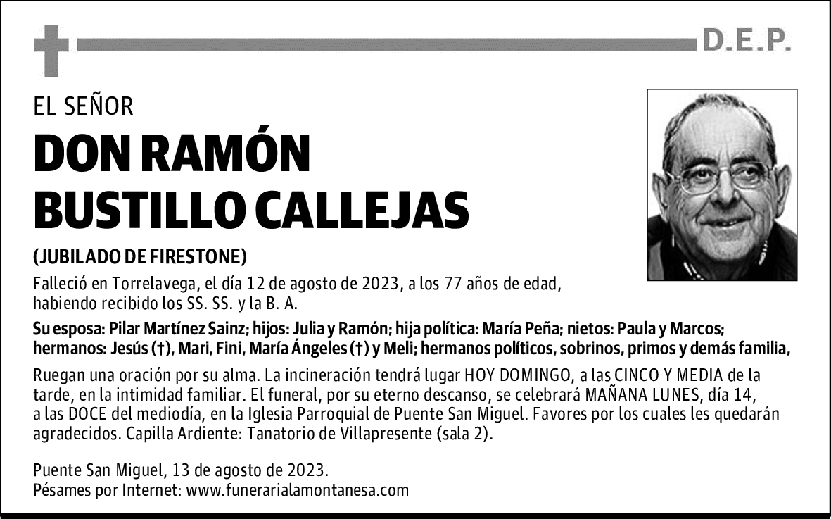 DON RAMÓN BUSTILLO CALLEJAS