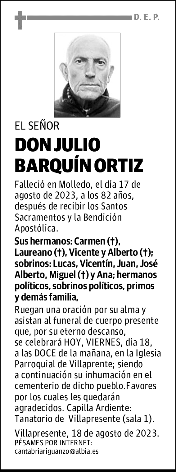 DON JULIO BARQUÍN ORTIZ