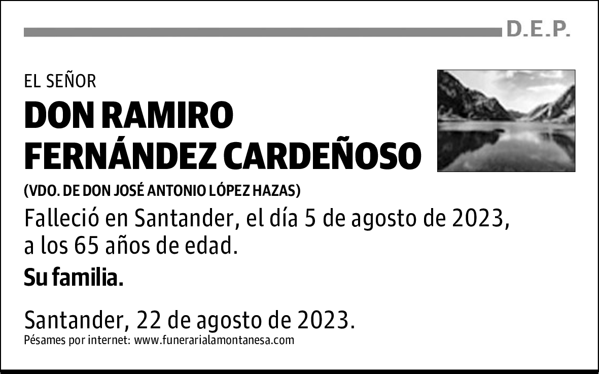 DON RAMIRO FERNÁNDEZ CARDEÑOSO