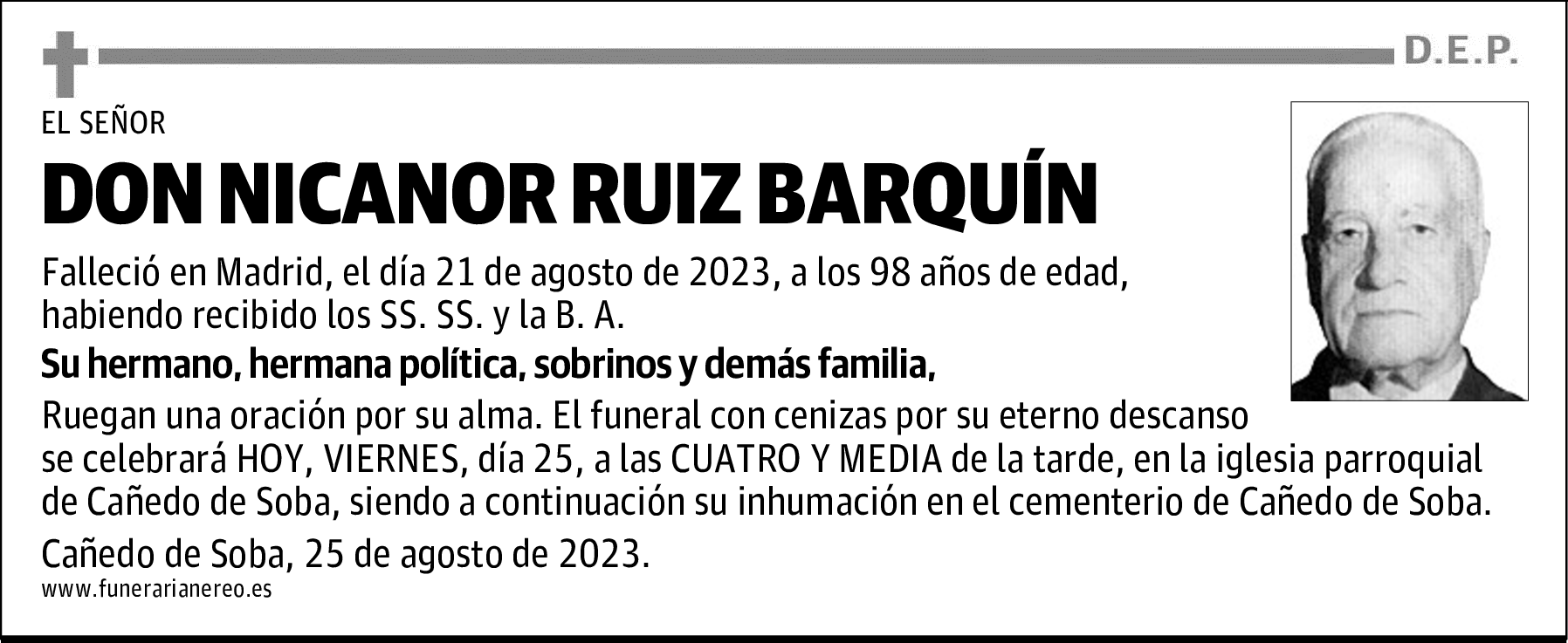 DON NICANOR RUIZ BARQUÍN