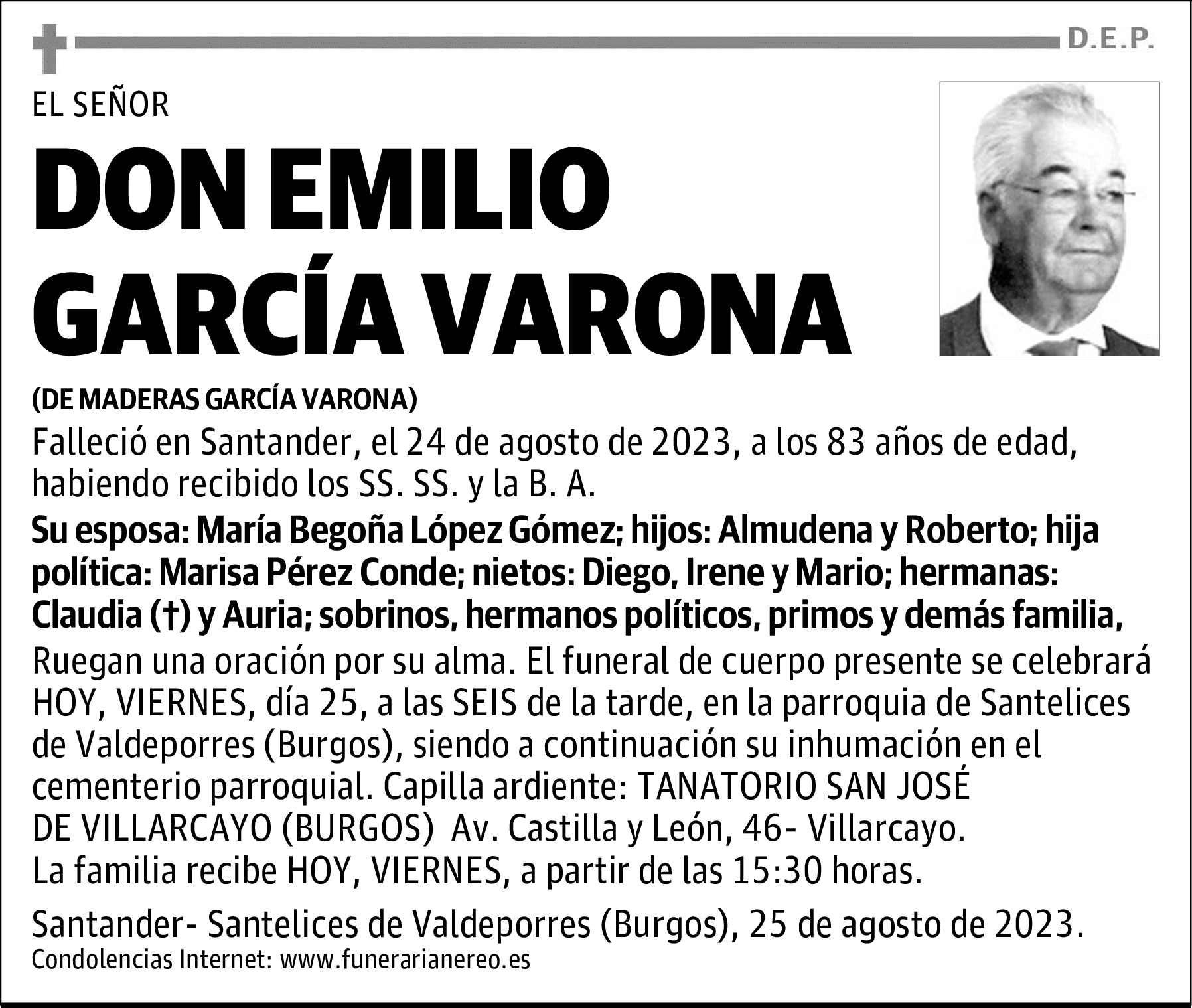 DON EMILIO GARCÍA VARONA